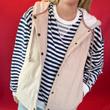 Chill Factor Contrast Puffer Vest