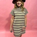 Cindy Striped Mini Sweater Dress - Shabby 2 Chic Boutiques