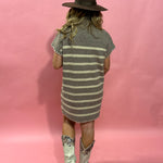 Cindy Striped Mini Sweater Dress - Shabby 2 Chic Boutiques