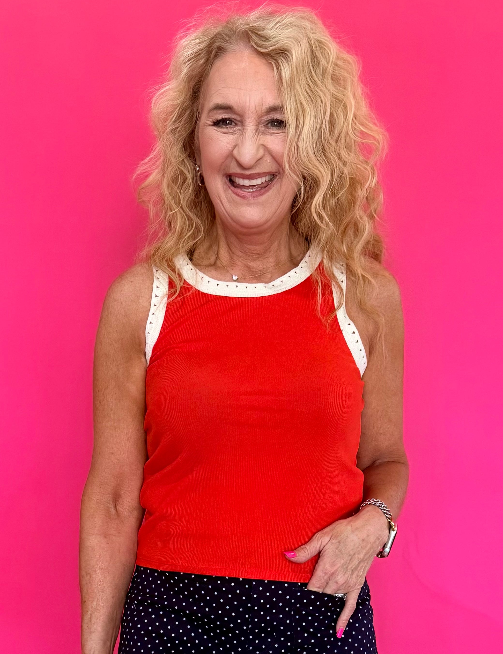 Clark Rib Tank in Lychee (ZSupply) - Shabby 2 Chic Boutiques