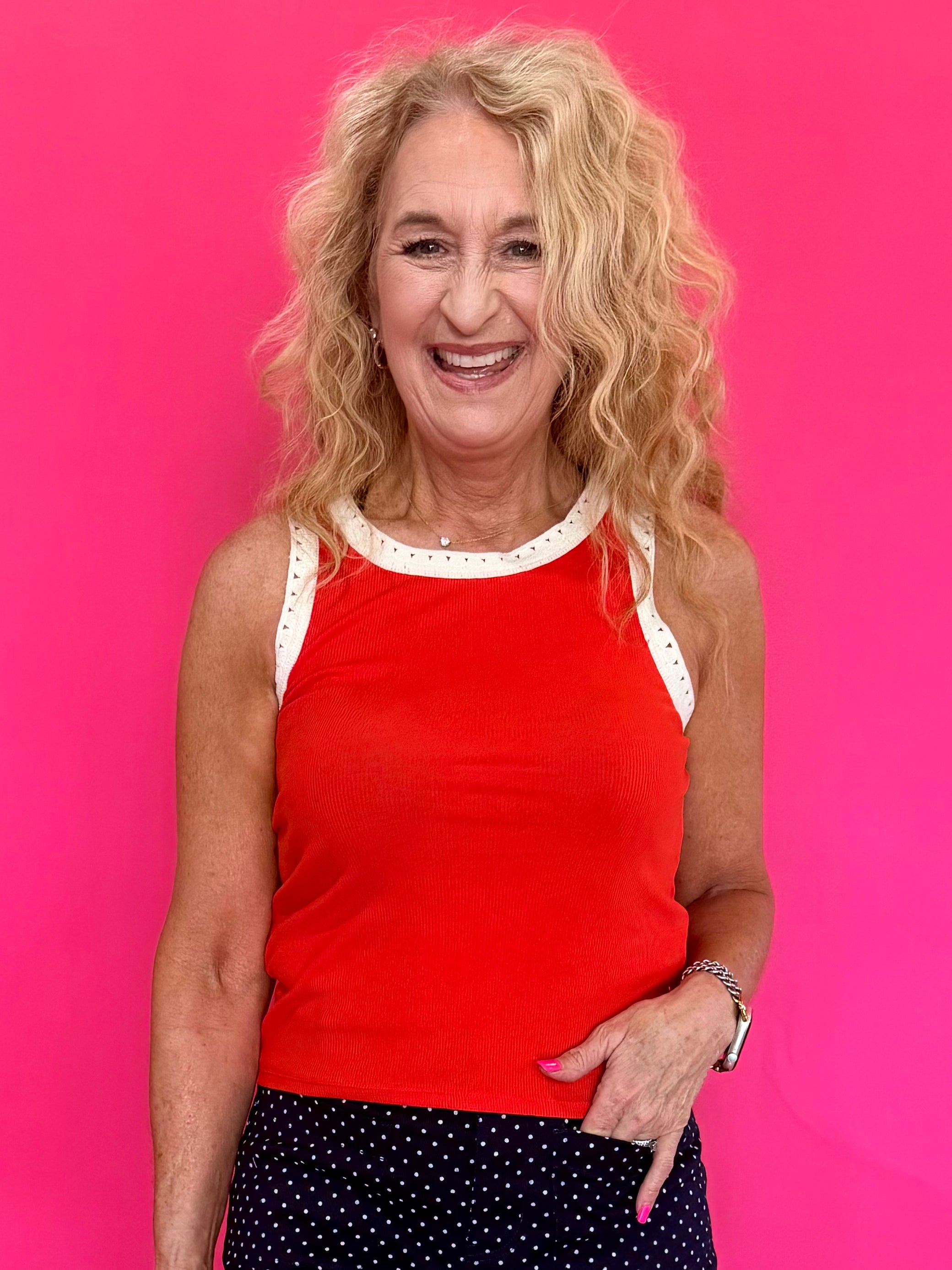 Clark Rib Tank in Lychee (ZSupply) - Shabby 2 Chic Boutiques