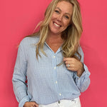 Classic Gingham Top in Ice Blue (ZSupply) - Shabby 2 Chic Boutiques