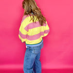 Classic Pastel Stripe Ribbed Knit Sweater - Shabby 2 Chic Boutiques