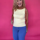 Clean Lines Boat Neck Sweater Tank - Shabby 2 Chic Boutiques