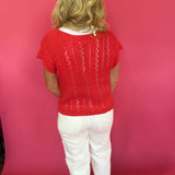 Cloud Nine Open-Knit Sweater Top - Shabby 2 Chic Boutiques