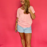 Coastal Charm Textured Knit Shorts in Blue - Shabby 2 Chic Boutiques
