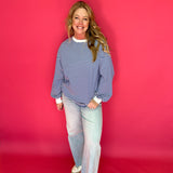 Coastal Cool Striped Pullover in Blue - Shabby 2 Chic Boutiques