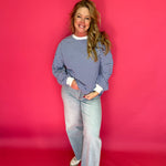 Coastal Cool Striped Pullover in Blue - Shabby 2 Chic Boutiques
