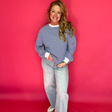 Coastal Cool Striped Pullover in Blue - Shabby 2 Chic Boutiques