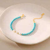 Coastal Glow Turquoise & Pearl Bracelet