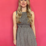 Concert Perfect Smocked Gingham Mini Dress - Shabby 2 Chic Boutiques