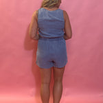Concert Ready Tencel Denim Henley Romper