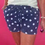 Connect the Dots Denim Shorts in Dark Wash