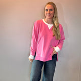 Contrast Crush Oversized Sweatshirt