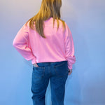 Cool Comfort Scuba Half Zip Pullover in Bright Pink