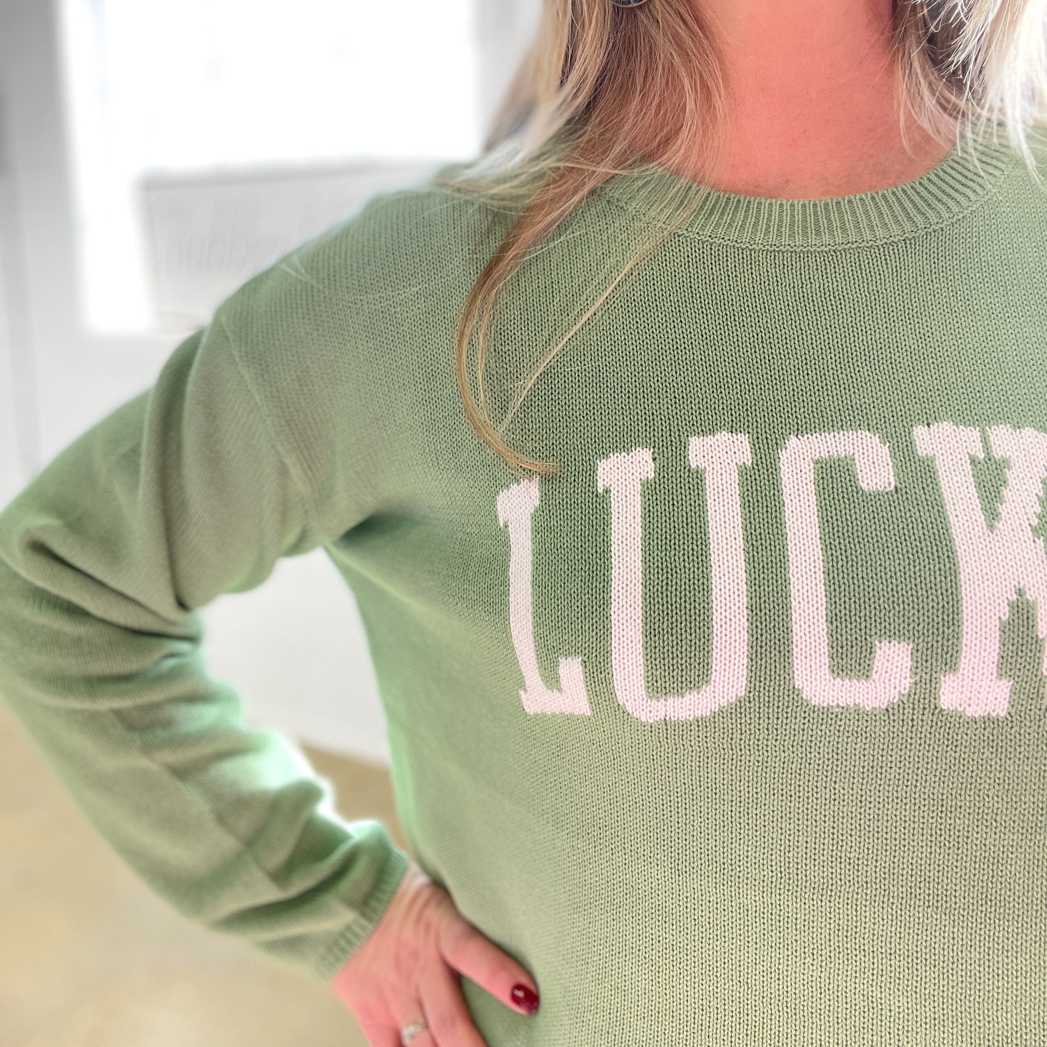 Cooper Lucky Sweater in Green