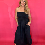 Cornelia Poplin Maxi Dress in Black (ZSupply) - Shabby 2 Chic Boutiques