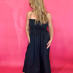 Cornelia Poplin Maxi Dress in Black (ZSupply) - Shabby 2 Chic Boutiques