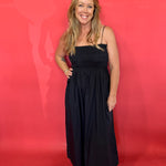 Cornelia Poplin Maxi Dress in Black (ZSupply) - Shabby 2 Chic Boutiques