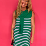 Country Club Charm Striped Sweater Dress - Shabby 2 Chic Boutiques