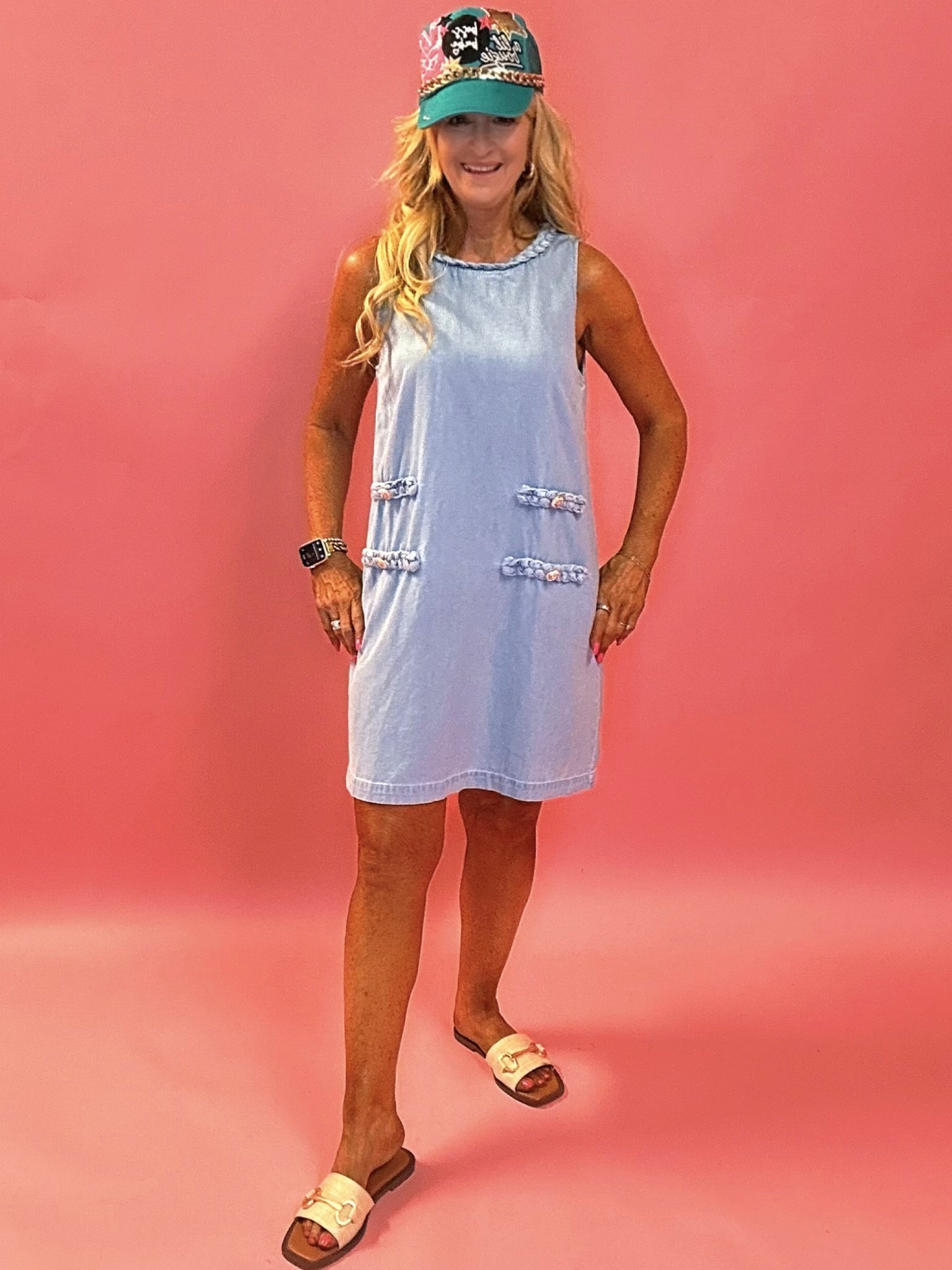 Country Roads Denim Mini Dress