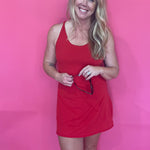 Court Crush Tennis Romper in Red - Shabby 2 Chic Boutiques