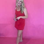 Court Crush Tennis Romper in Red - Shabby 2 Chic Boutiques