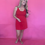 Court Crush Tennis Romper in Red - Shabby 2 Chic Boutiques