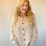 Cozy Cadence Cardigan in Taupe