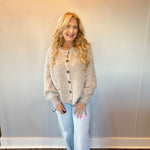 Cozy Cadence Cardigan in Taupe