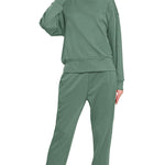 Cozy Chic Pullover & Jogger Set in Blue Grey