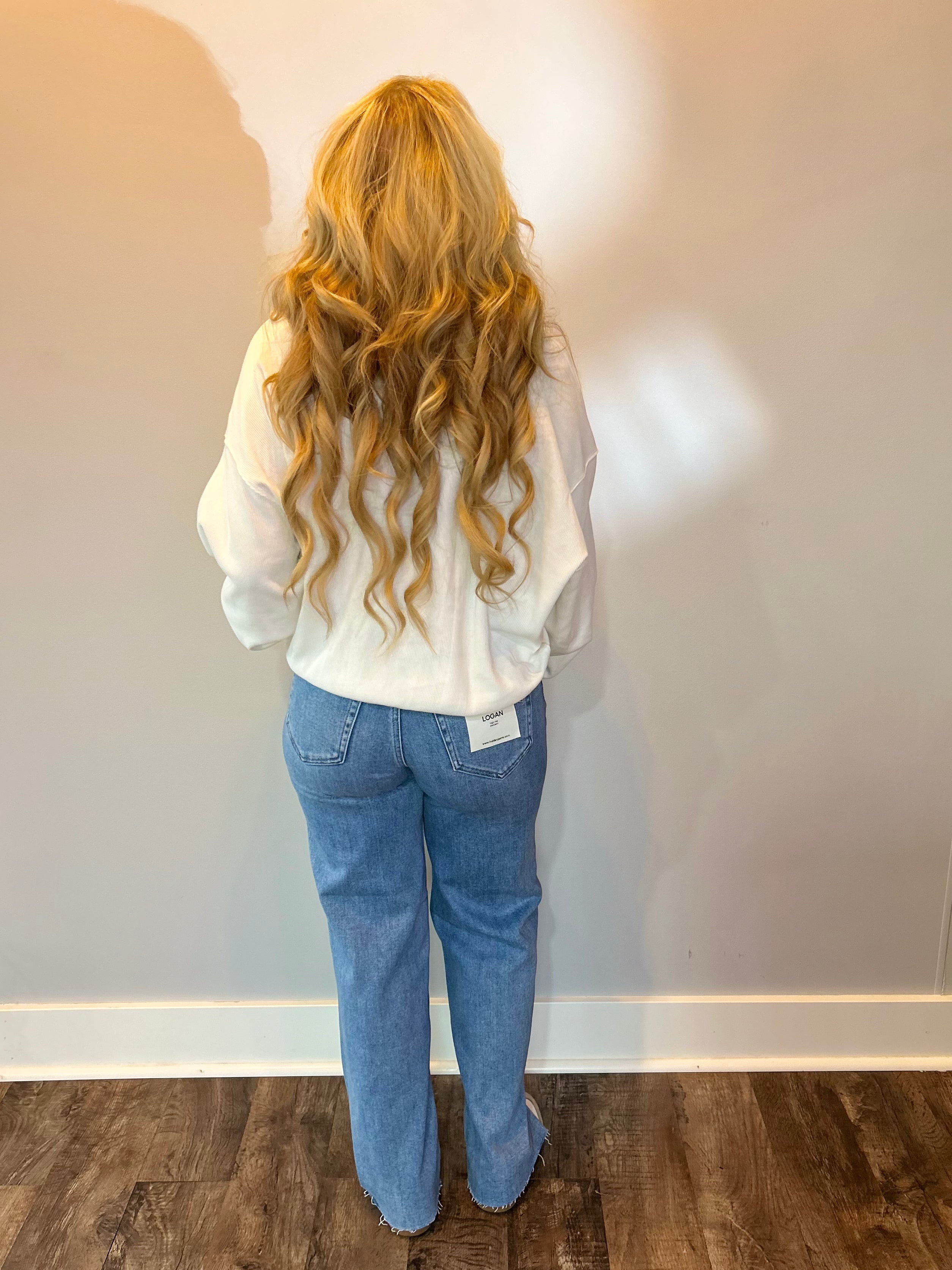 Cozy Core Waffle Knit Top in Ivory