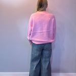 Cozy Layers Oversized Sweater in Pink