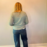 Cozy Luxe Waffle Knit Top in Green