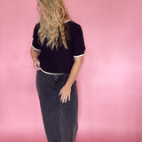 Cozy Season Knit Sweater in Black