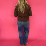 Cozy Season Knit Sweater in Brown