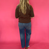 Cozy Season Knit Sweater in Brown