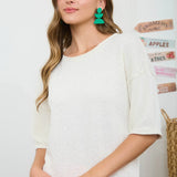 Cozy Season Knit Sweater in Cream