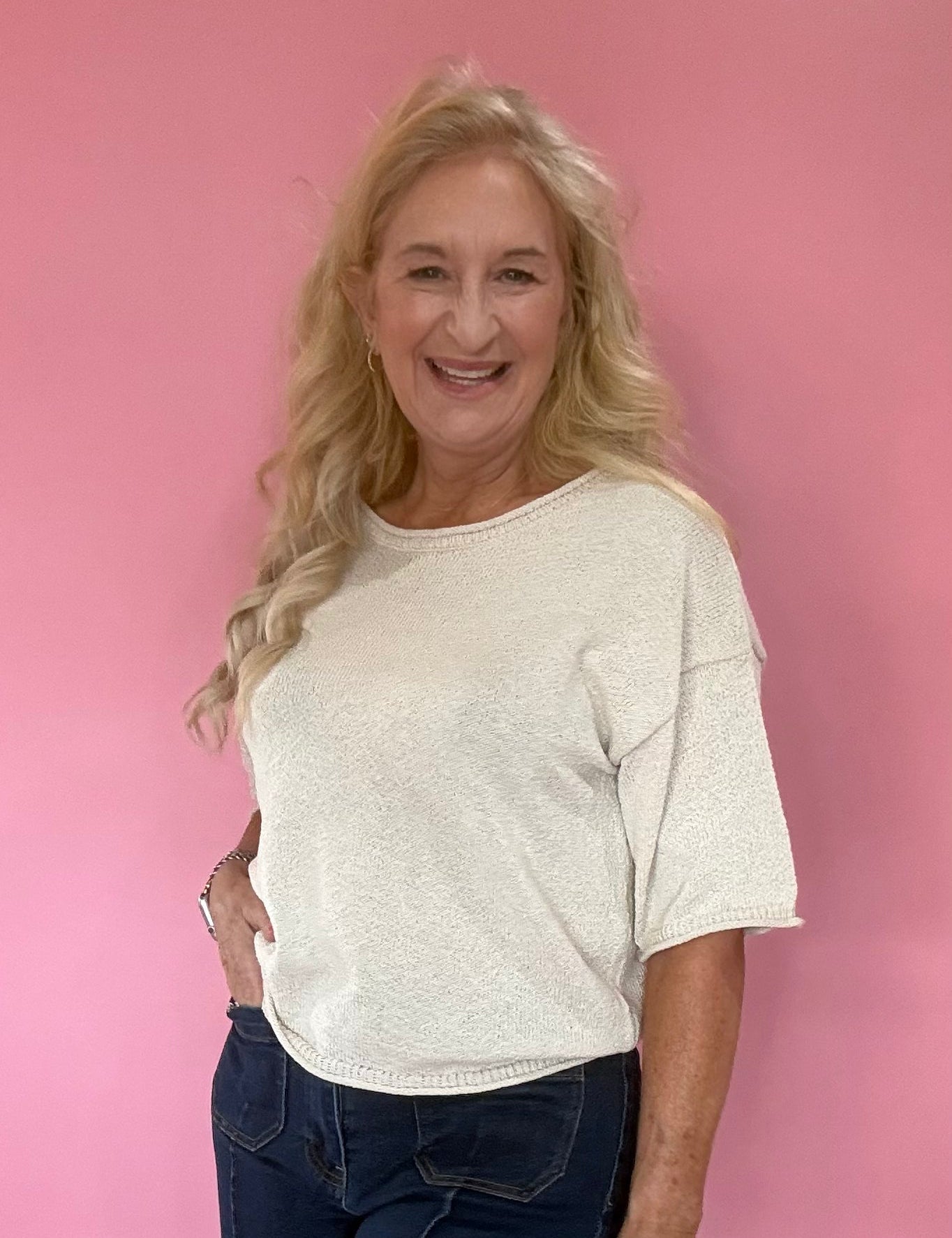 Cozy Season Knit Sweater in Cream