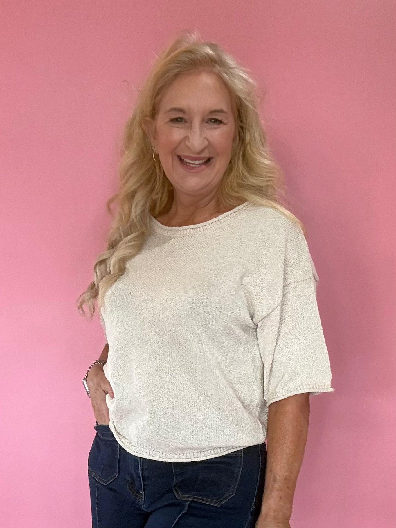 Cozy Season Knit Sweater in Cream