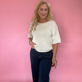 Cozy Season Knit Sweater in Cream