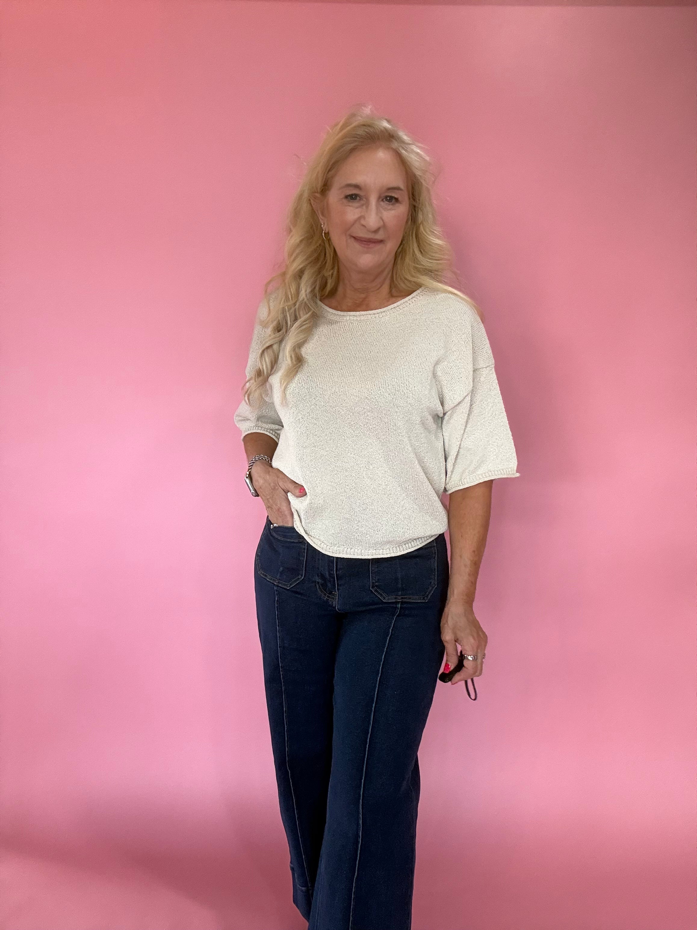 Cozy Season Knit Sweater in Cream