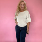 Cozy Season Knit Sweater in Cream
