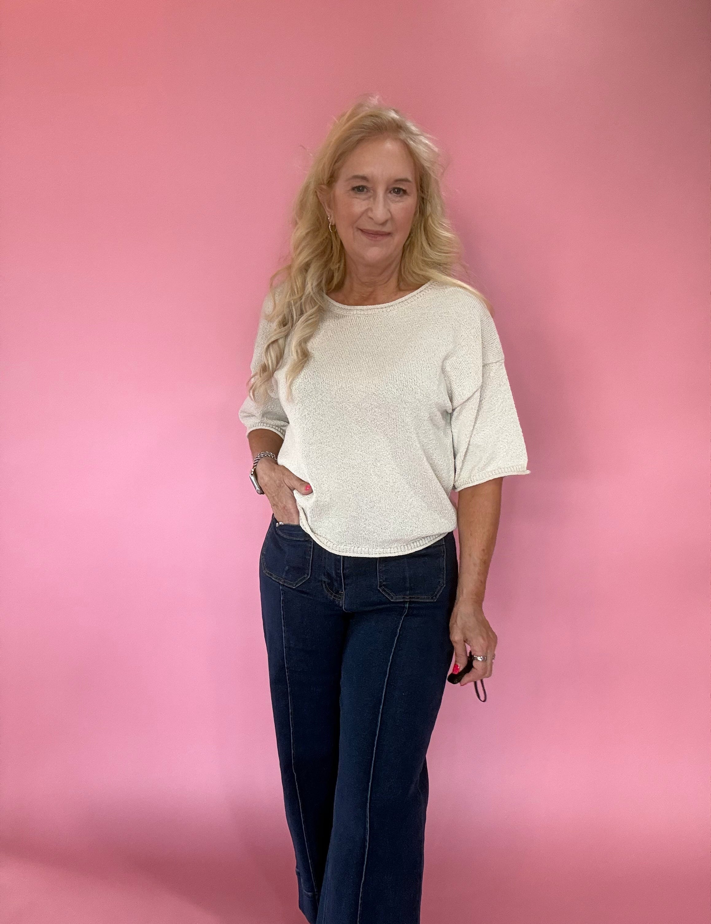 Cozy Season Knit Sweater in Cream