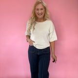 Cozy Season Knit Sweater in Cream