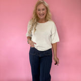 Cozy Season Knit Sweater in Cream