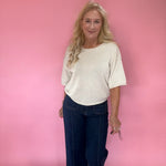 Cozy Season Knit Sweater in Cream