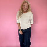 Cozy Season Knit Sweater in Cream