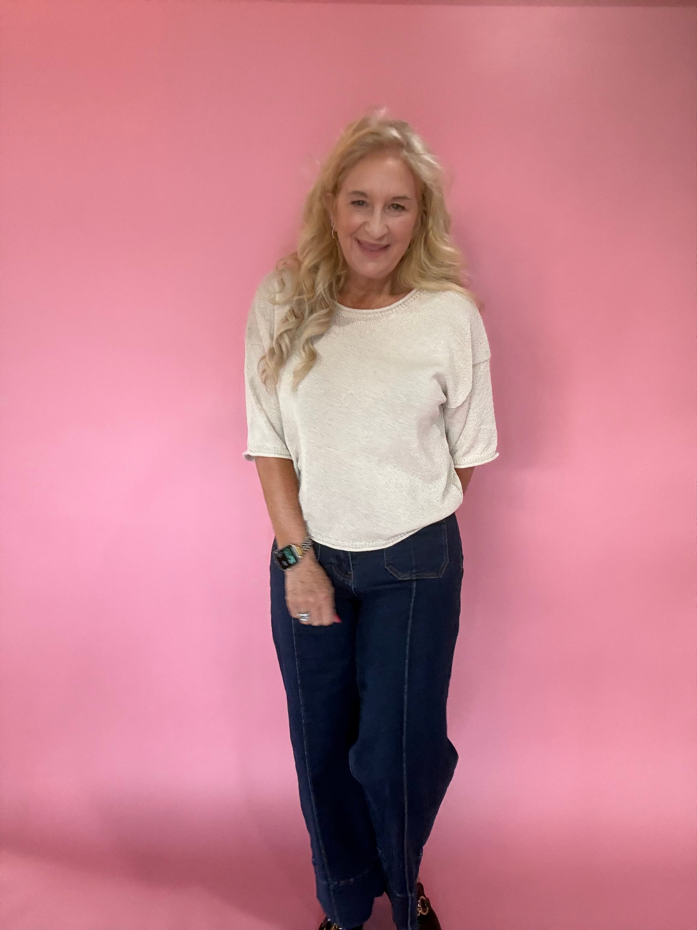 Cozy Season Knit Sweater in Cream