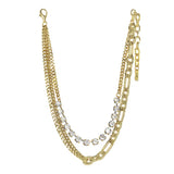 Tova Cricket necklace in antique gold plated brass set with a line of Swarovski crystals